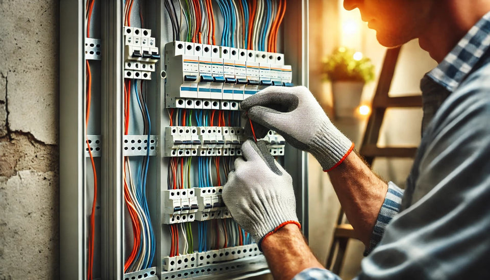 Câblage organisé dans un tableau électrique