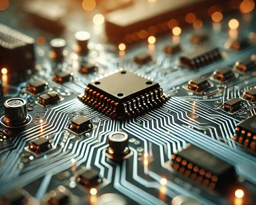 Circuit imprimé avec chemins électriques lumineux