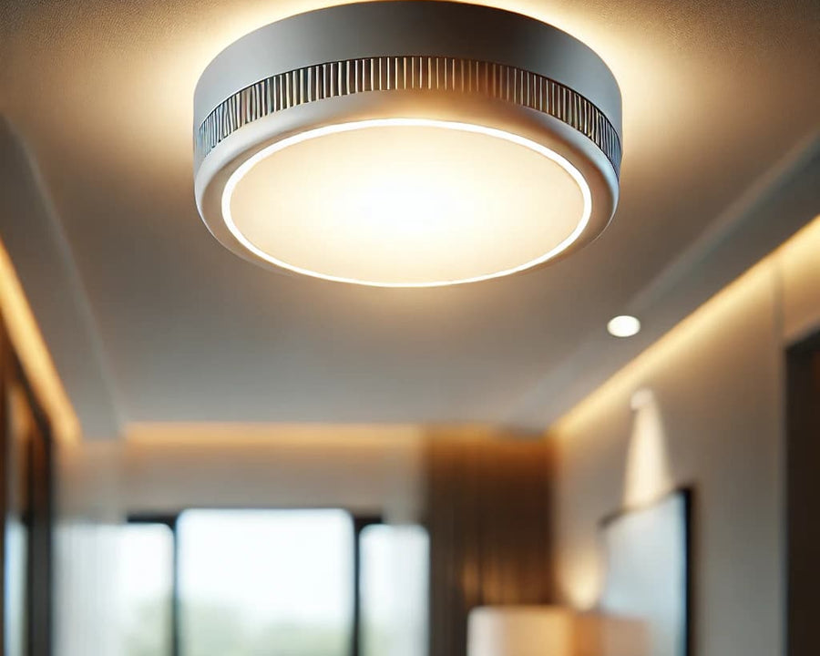 Luminaire LED diffusant une lumière blanche